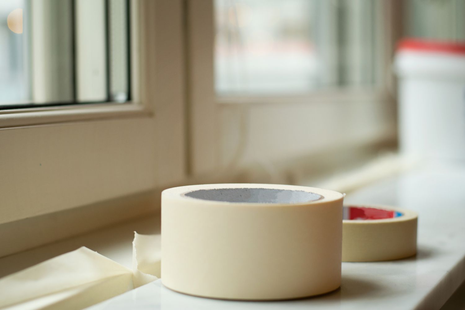 Klebeband auf Windowsill