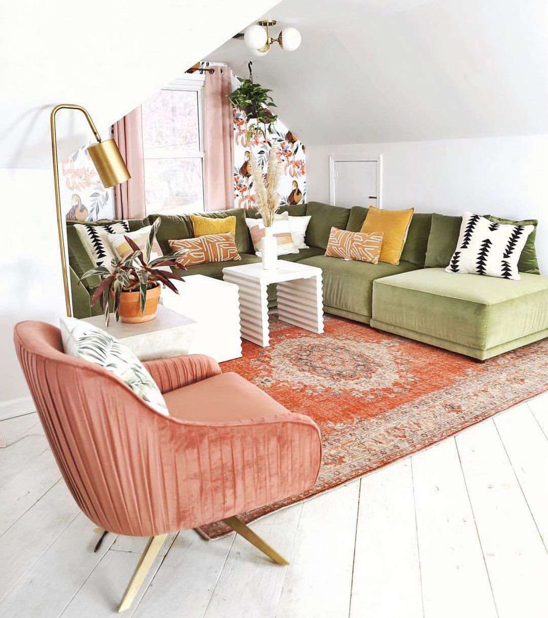 Wohnzimmer auf dem Dachboden
