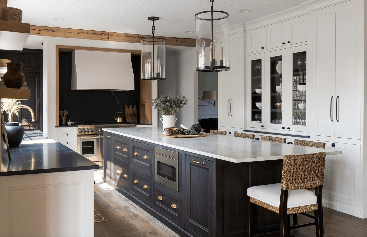 modern rustic kitchen island