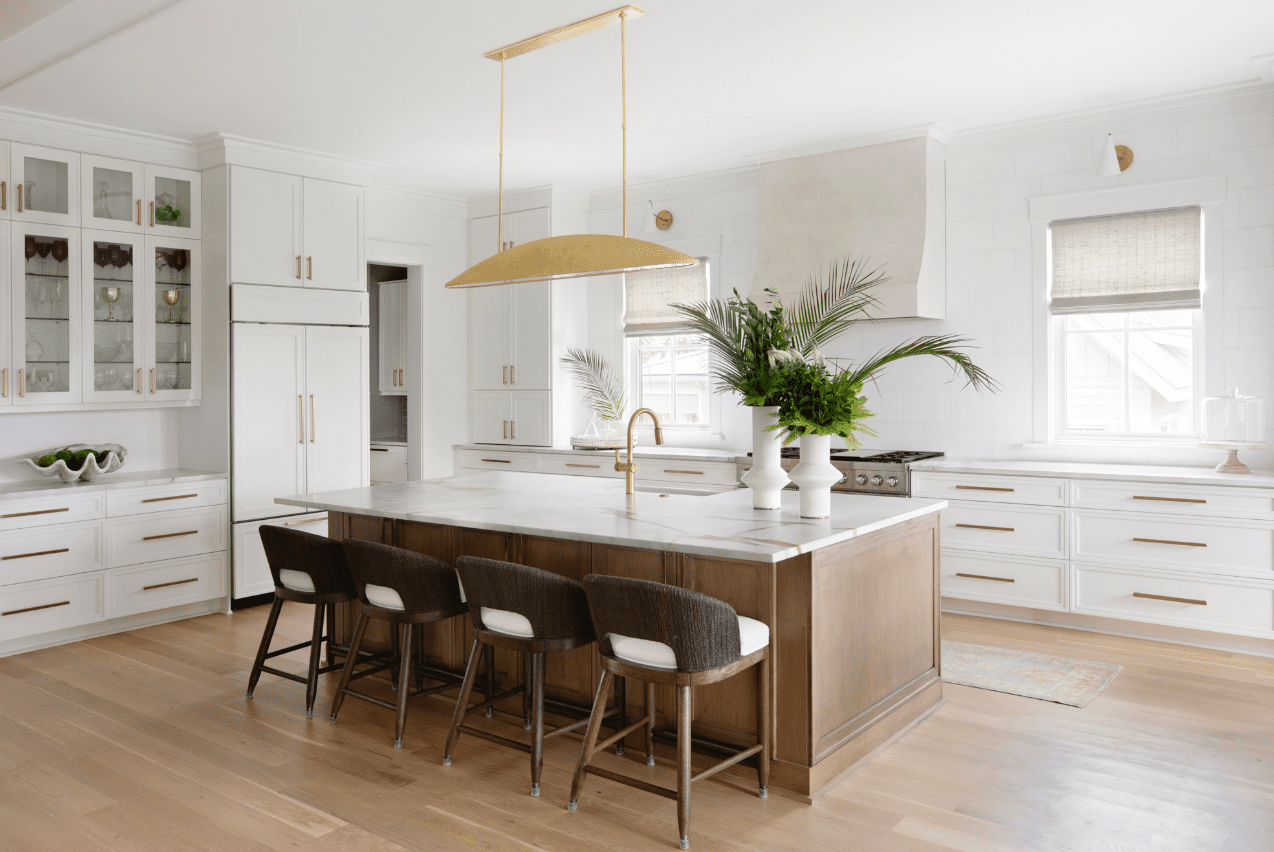 l-shaped kitchen island