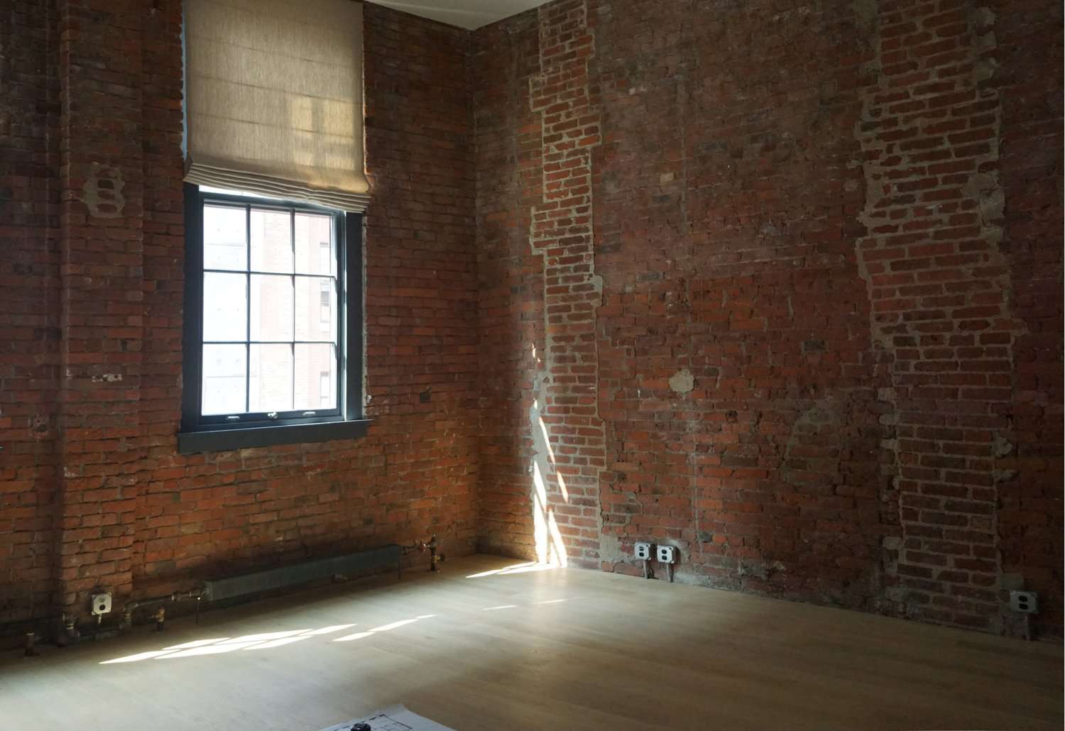 red brick bedroom makeover ideas