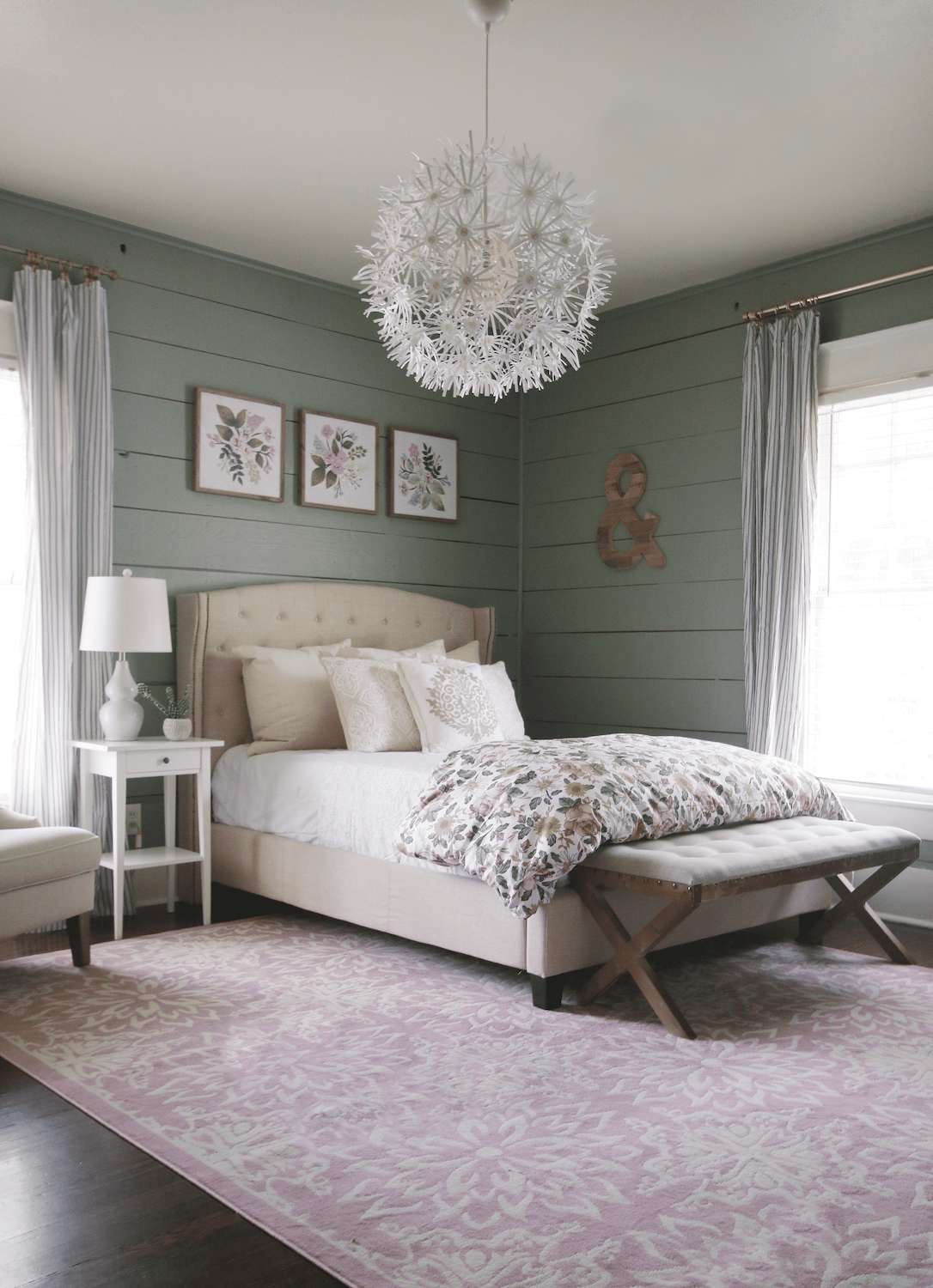 green bedroom makeover ideas