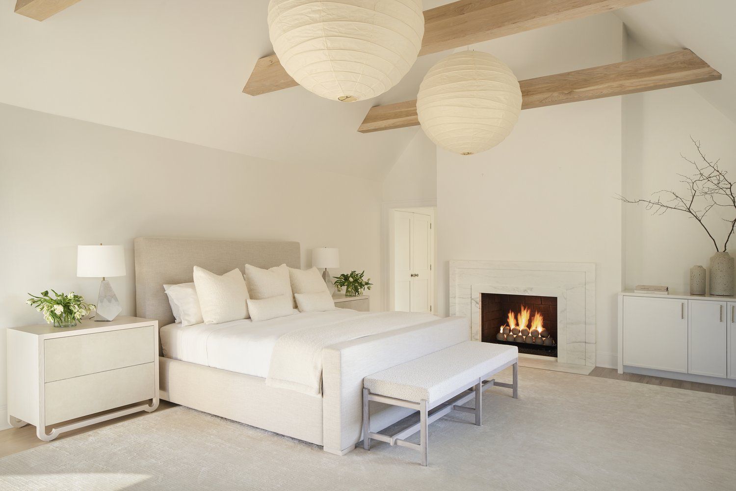 before and after bedroom fireplace makeovers