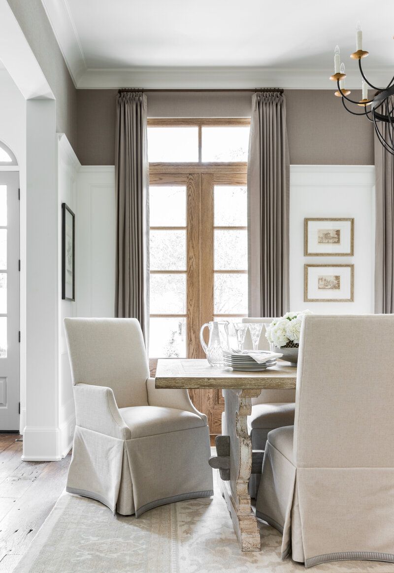 dining room half-wall paneling ideas