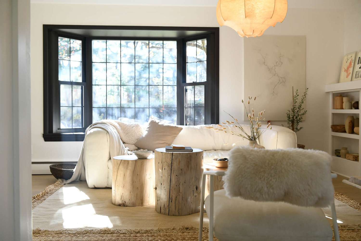 modern rustic living room