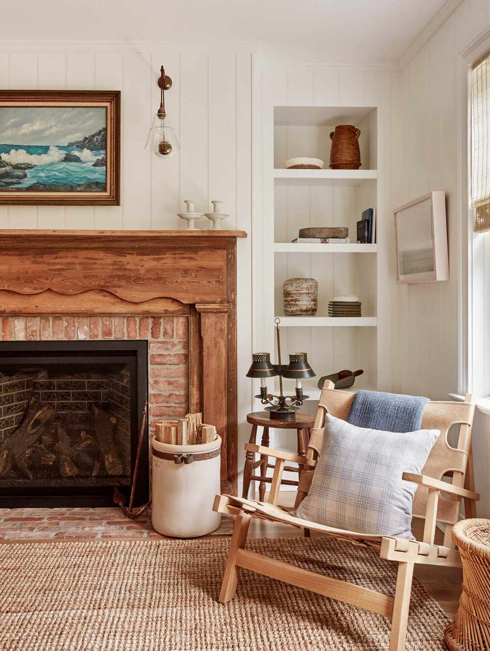 modern rustic living room