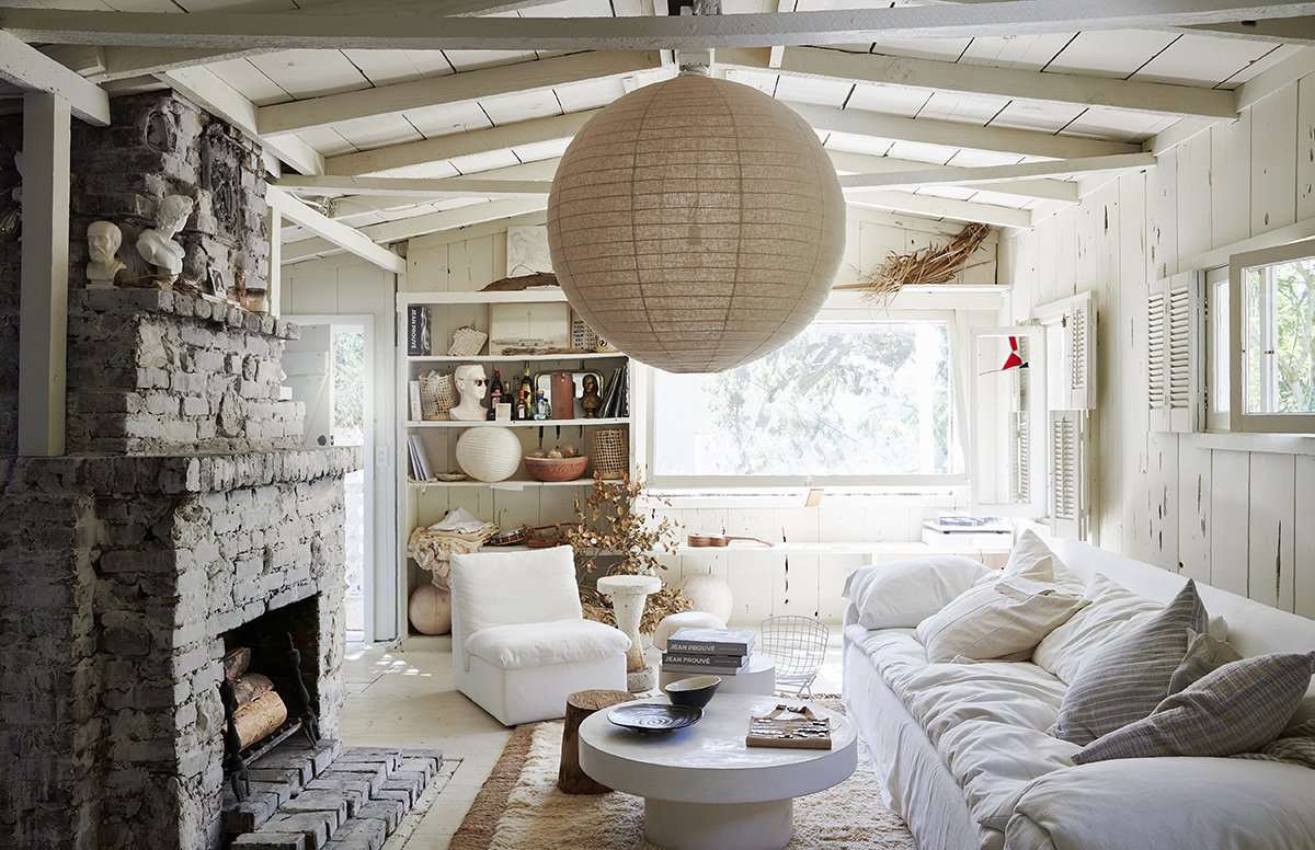 modern rustic living room
