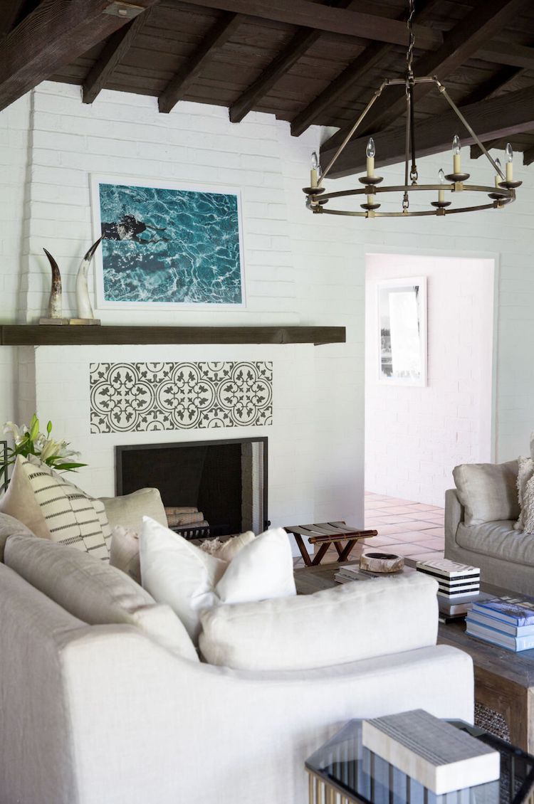 modern rustic living room