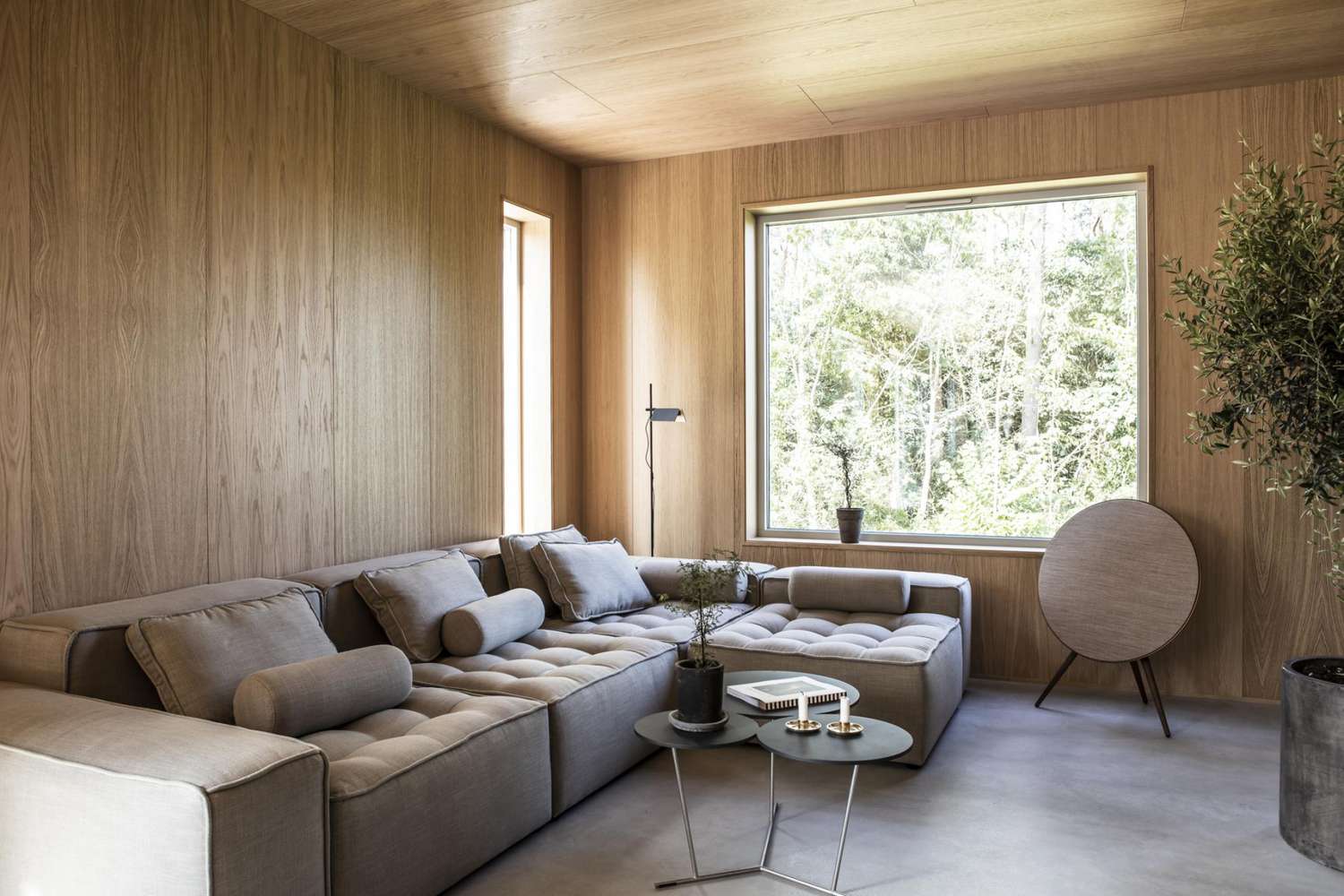 modern rustic living room