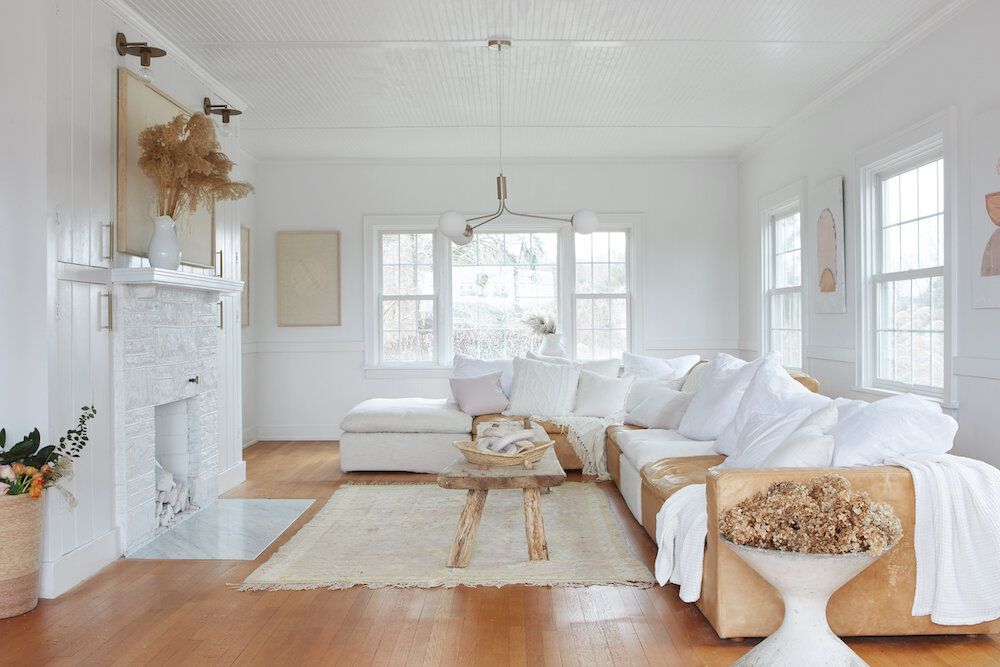 modern rustic living room