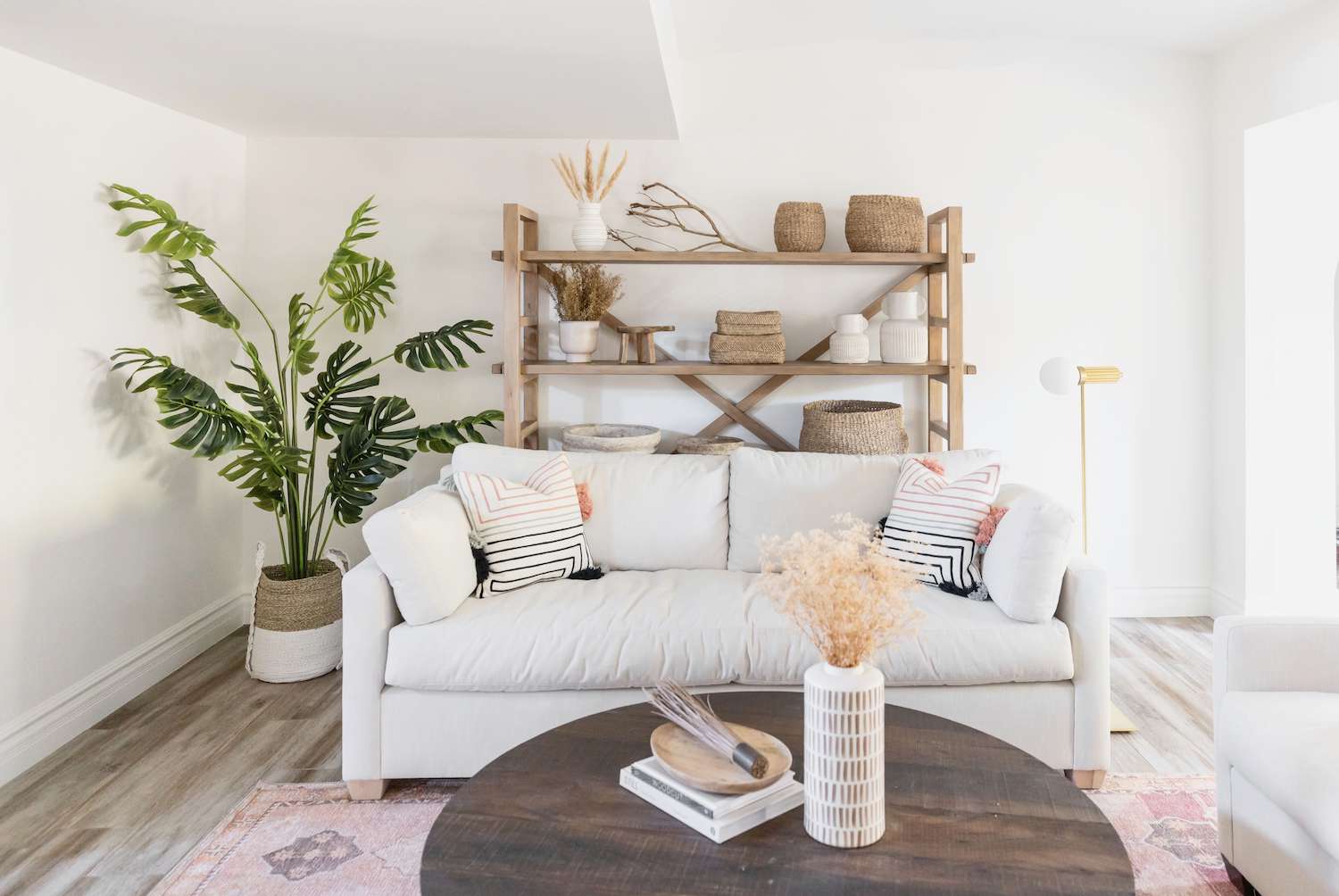 modern rustic living room