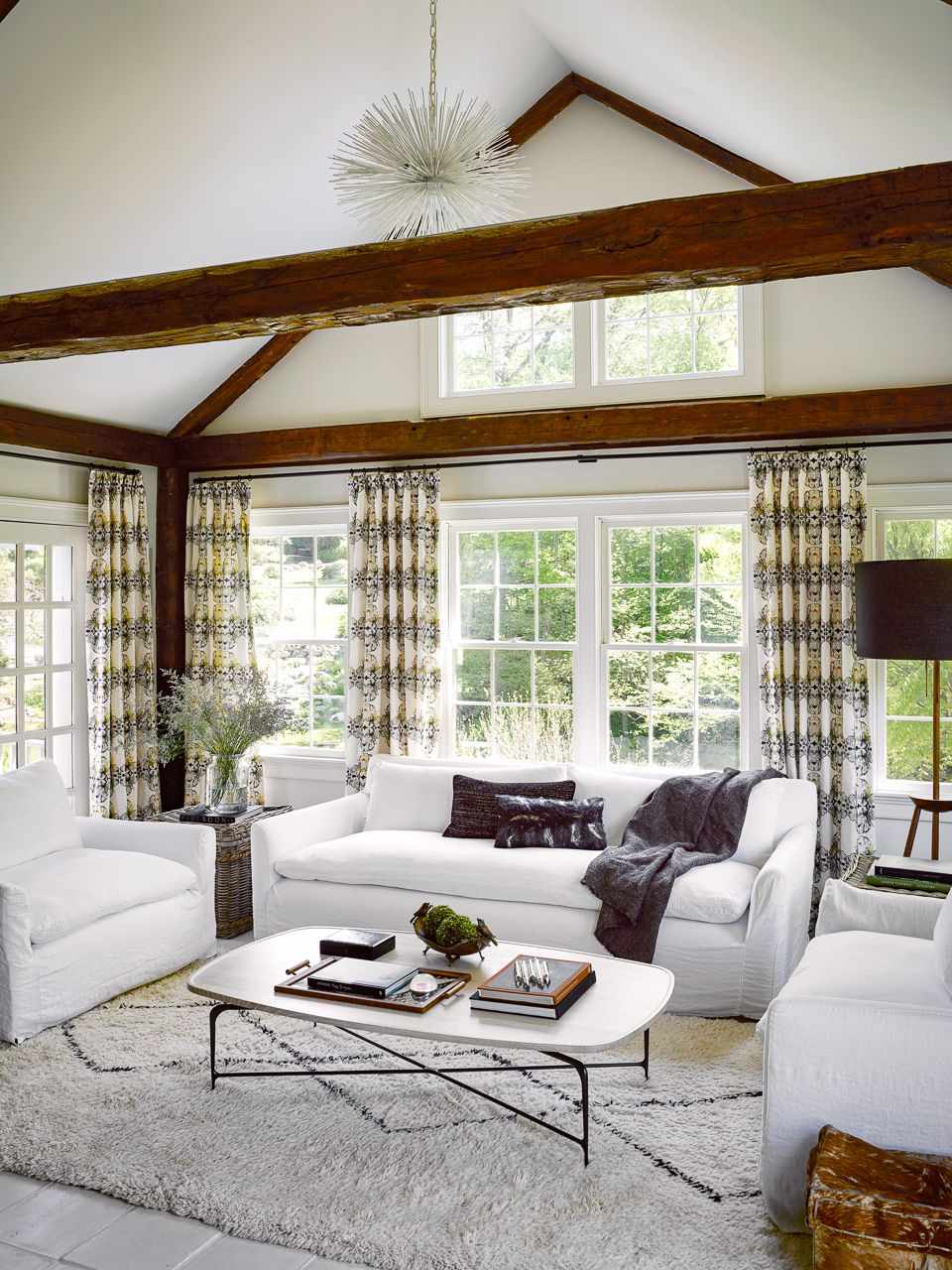 modern rustic living room