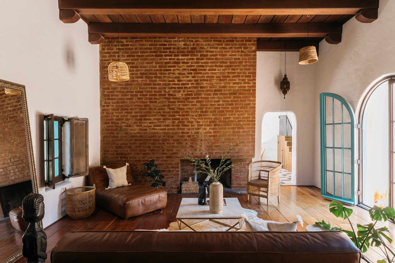 modern rustic living room
