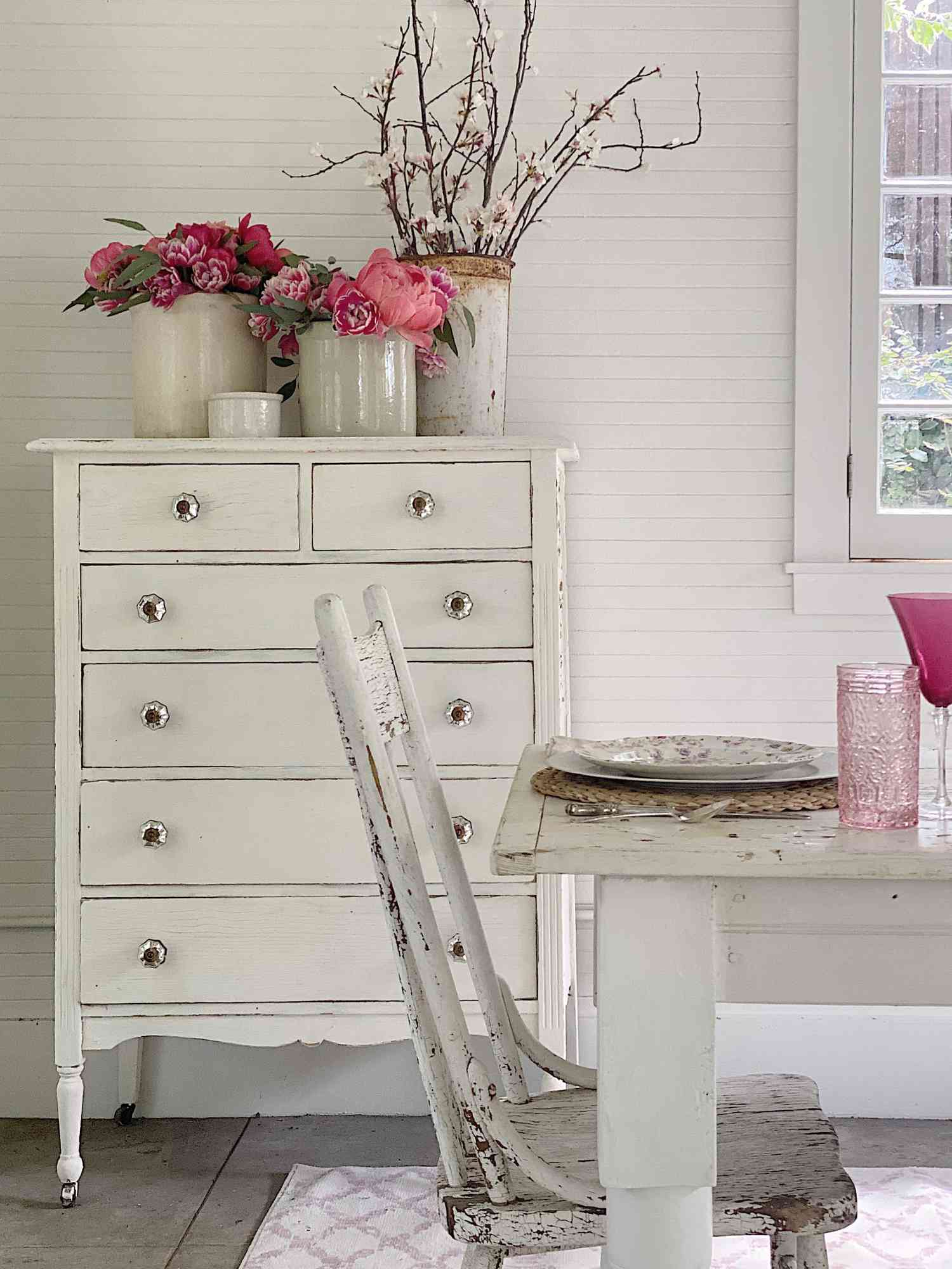 milk painted dresser ideas