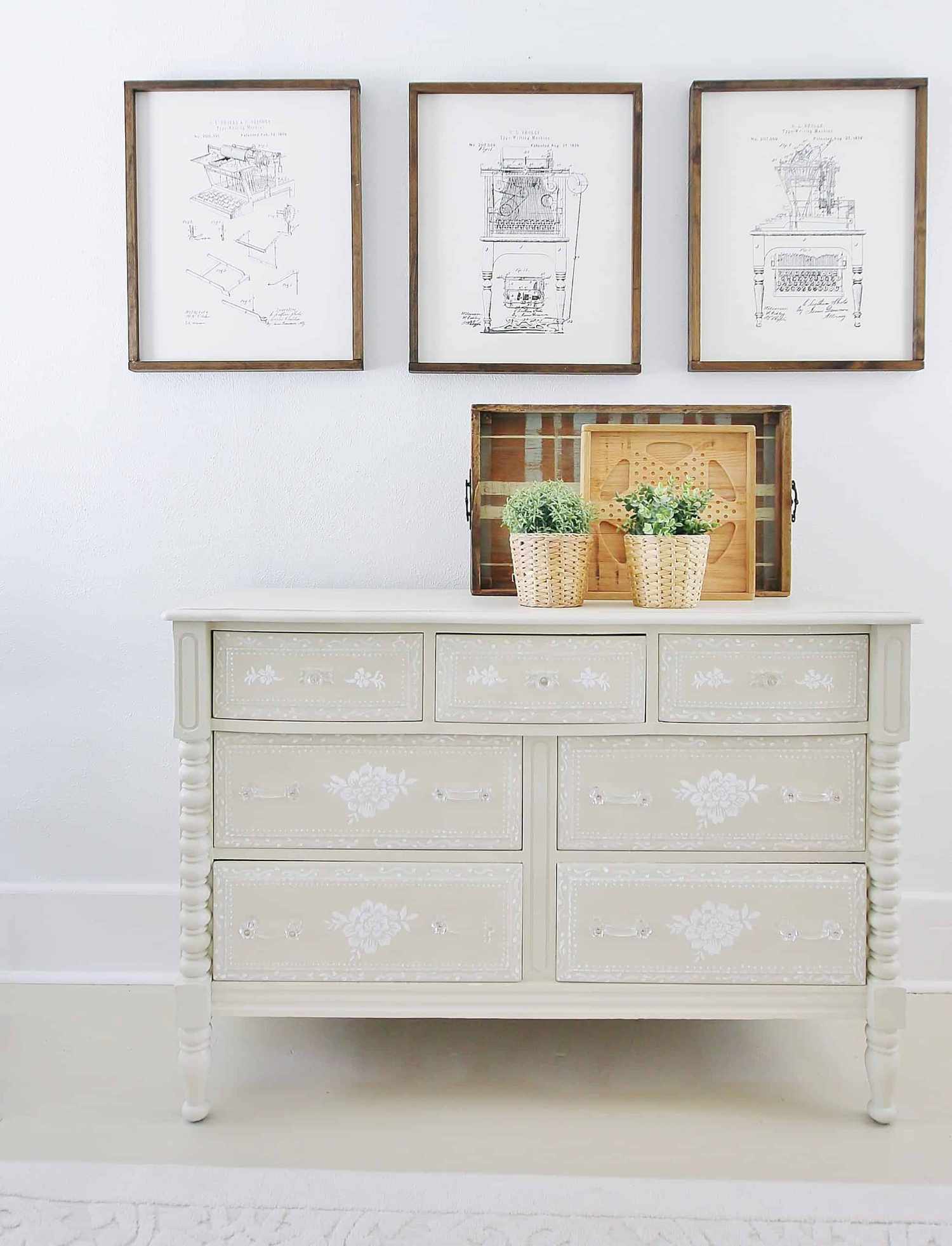 stenciled dresser ideas
