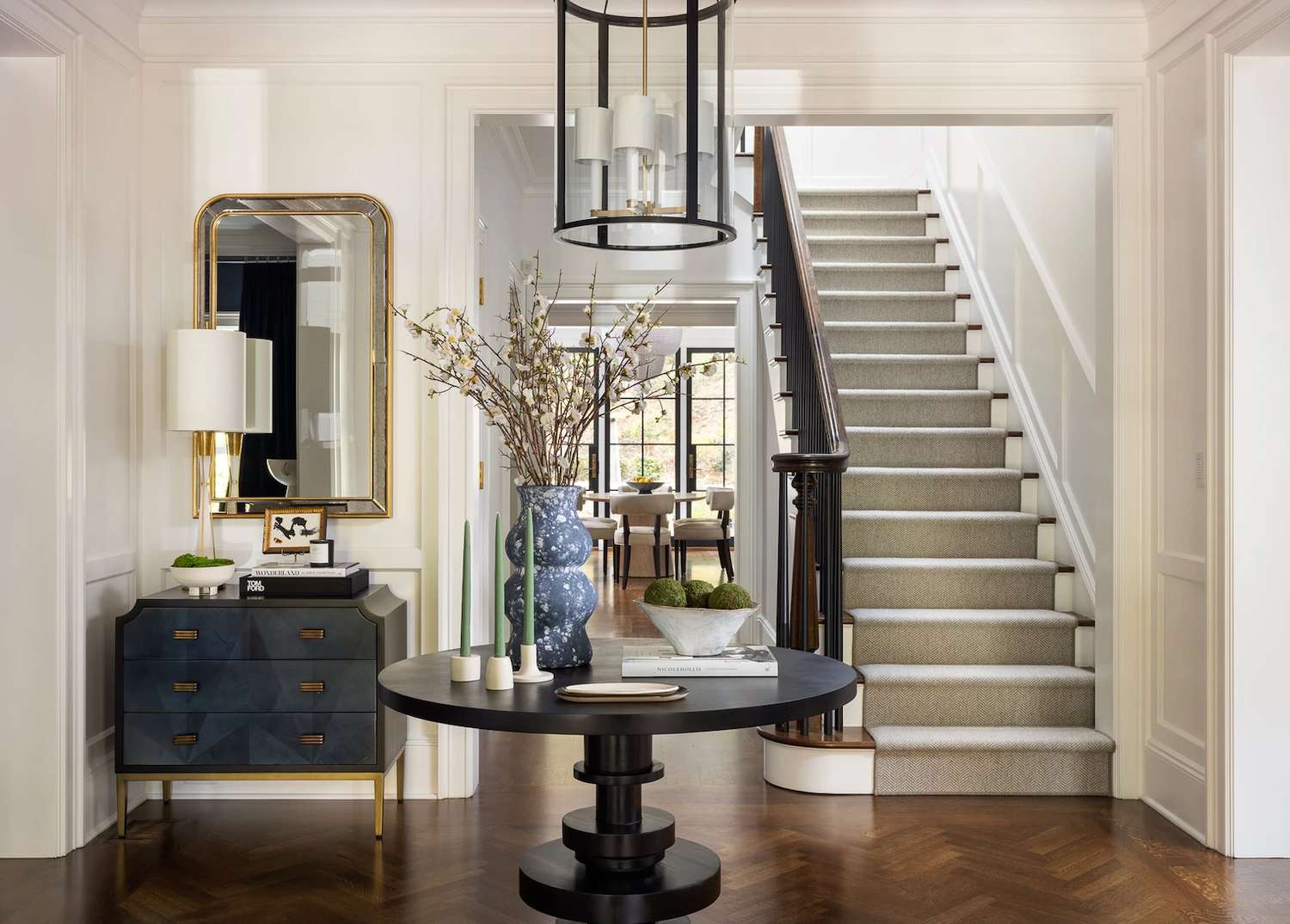 navy painted dresser ideas