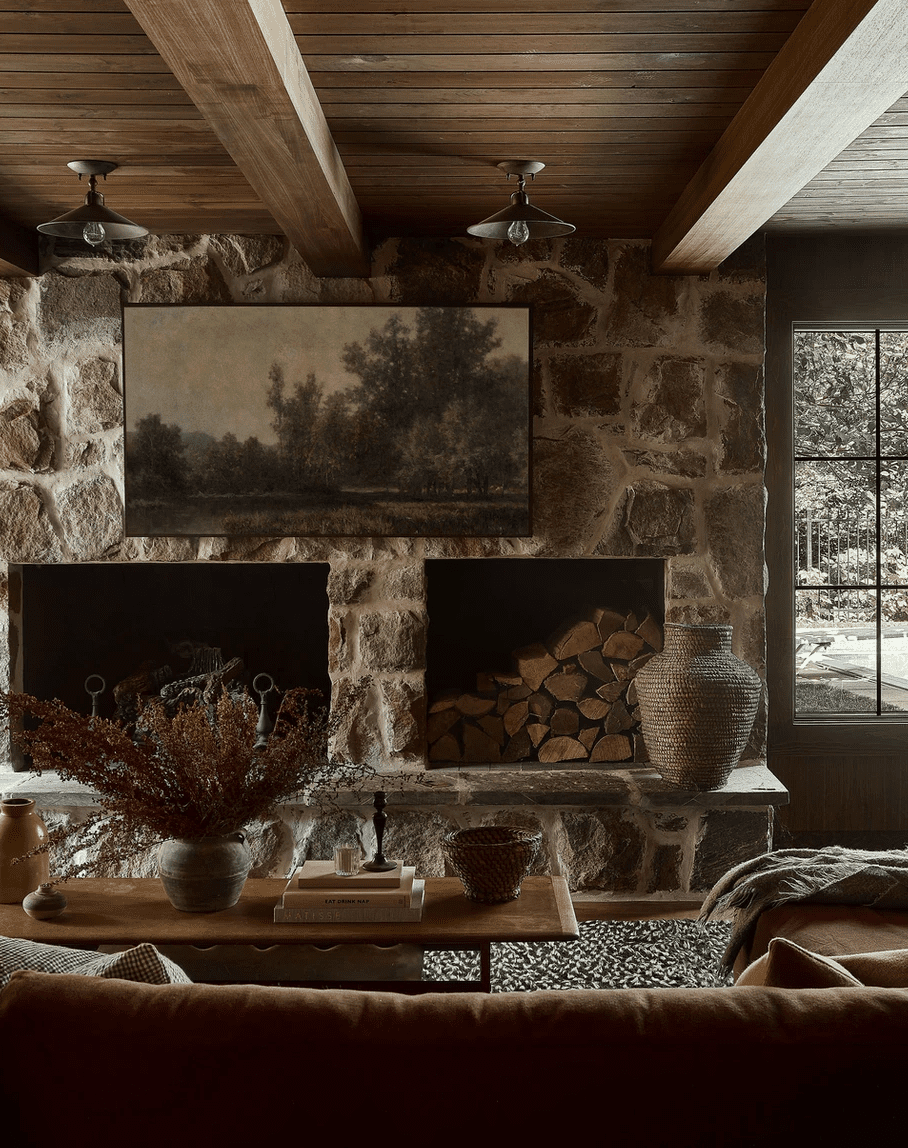 Schwarzes Dekor Halloween Mantel Ideen