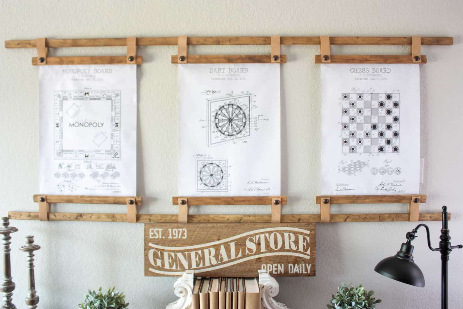 DIY wood and leather frames