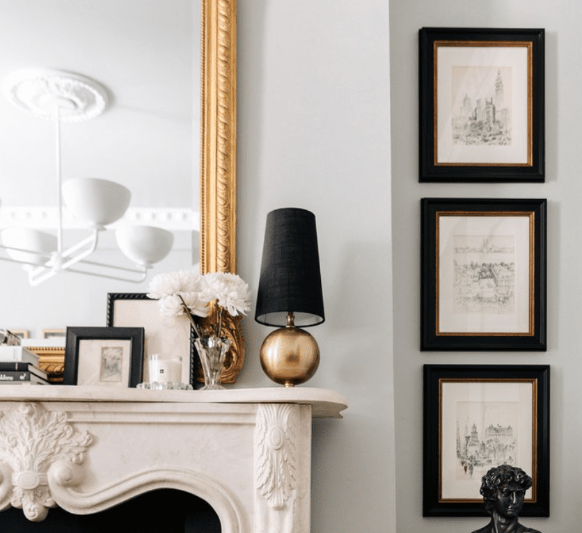 framed vintage book pages