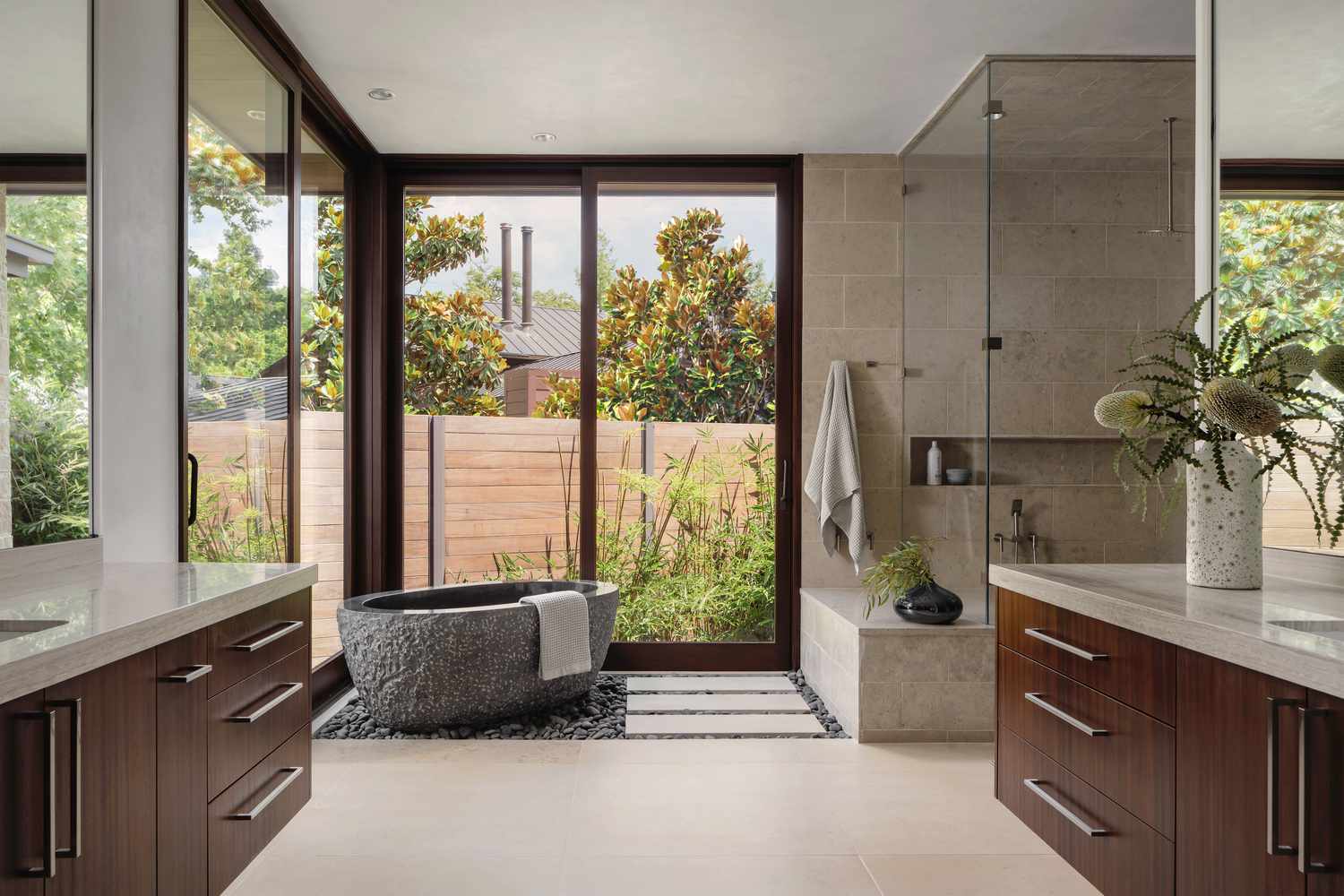 Luxus japandi Badezimmer Ideen