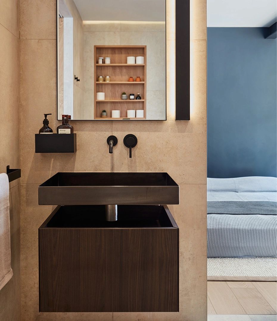 Moderne Japandi -Badezimmer -Ideen