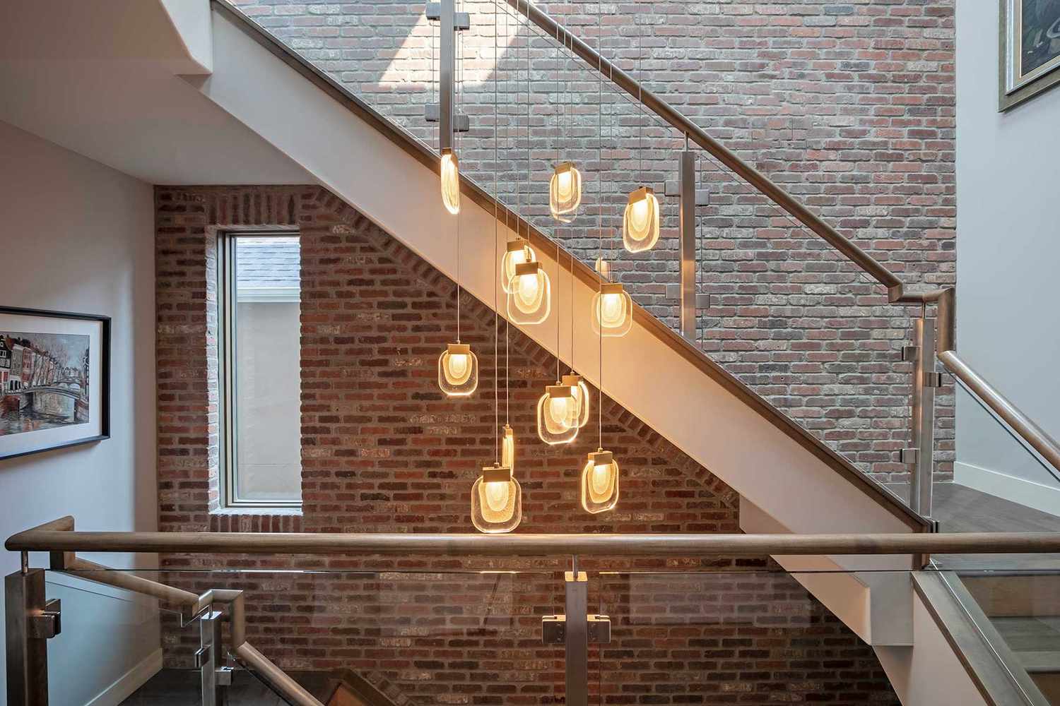 Moderne mehrstufige Treppe