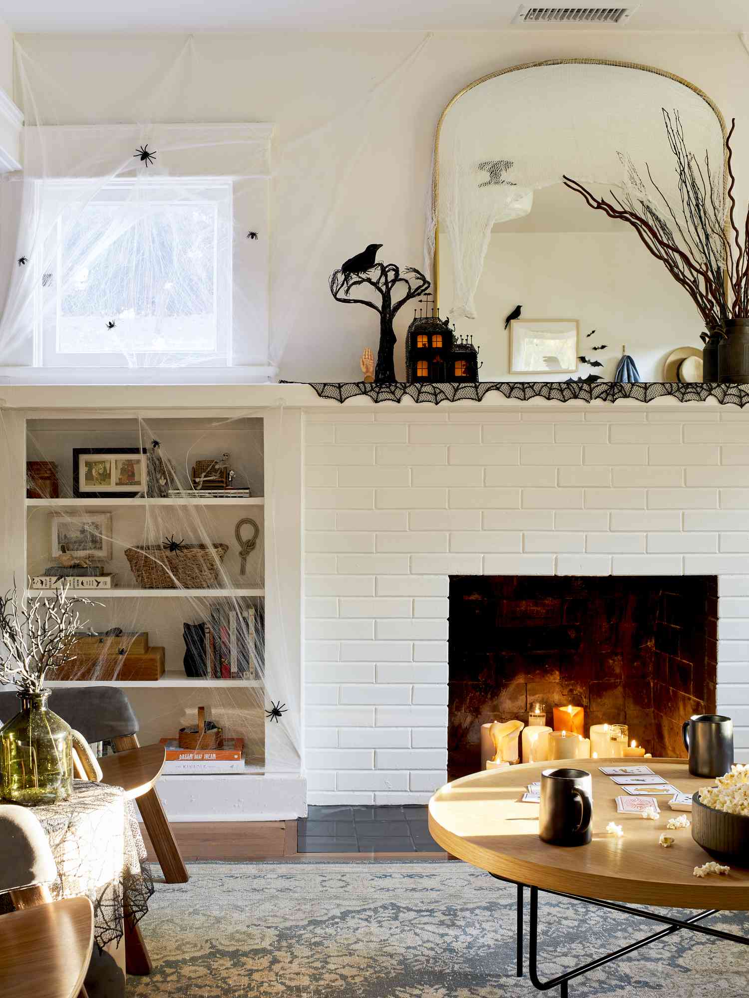 Halloween Mantel Ideen Faux