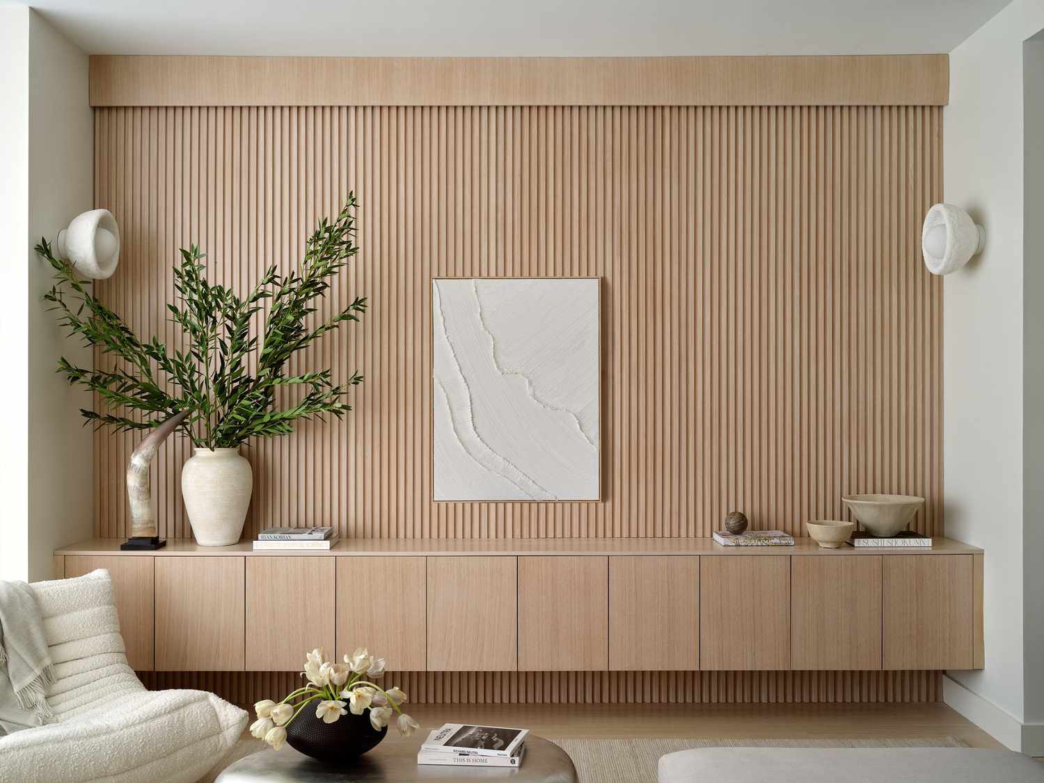 Japandi Wohnzimmer Dekor Ideen