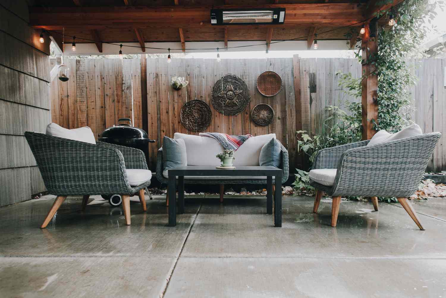 Holzverlängerung über Terrasse