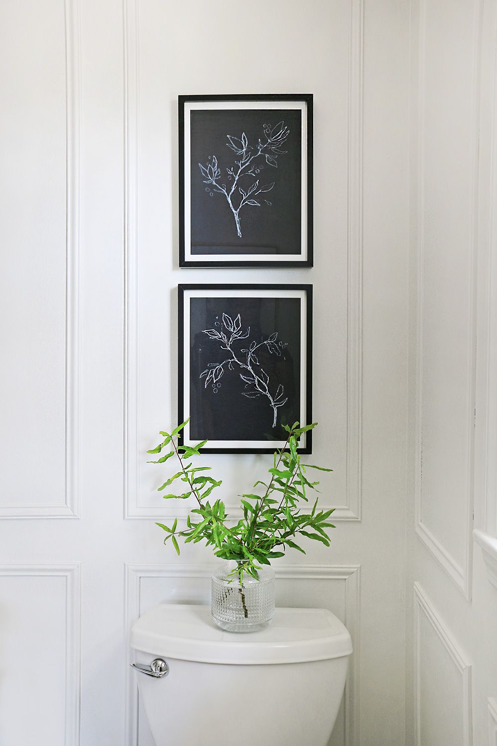 Weiße Ideen für Badezimmer Wandkunst