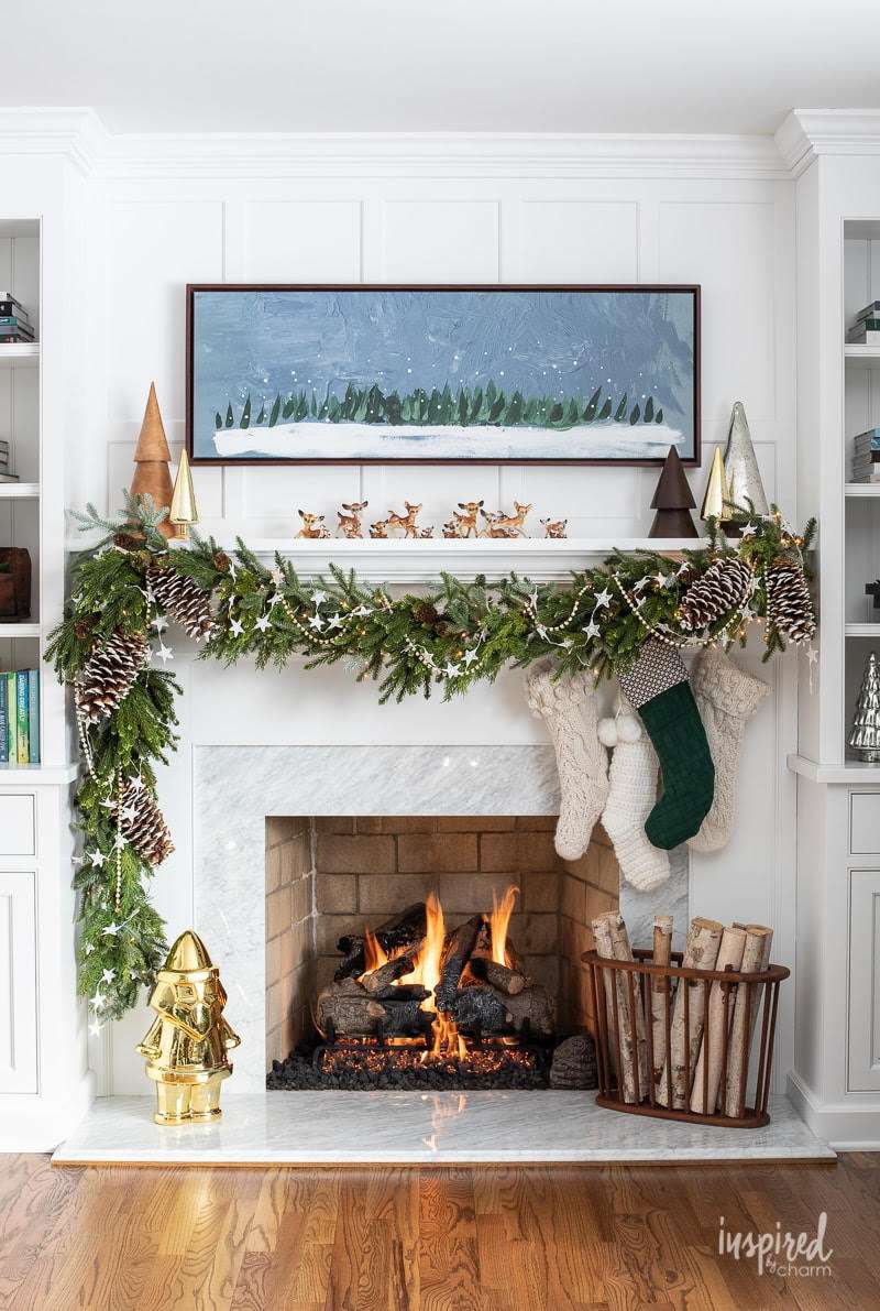 Weihnachtsmantel -Dekor -Ideen