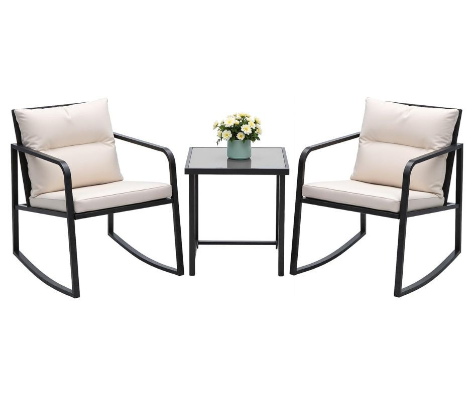 11 stilvolle Möbelsets im Freien, von denen Sie nicht glauben, dass sie von Amazon stammen - bei 80 US -Dollar starten 8 Rocking Bistro -Set von Amazon.