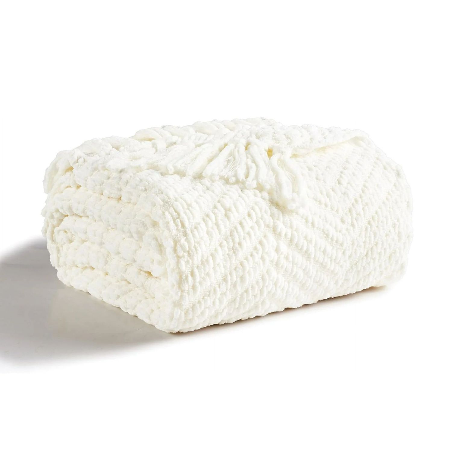 Dieser Laden ist meine geheime Quelle für Herbstdekoration mit Artikeln ab nur 4 US -Dollar 20 Ein Elfenbeinstrick -Chenille -Wurfdecke