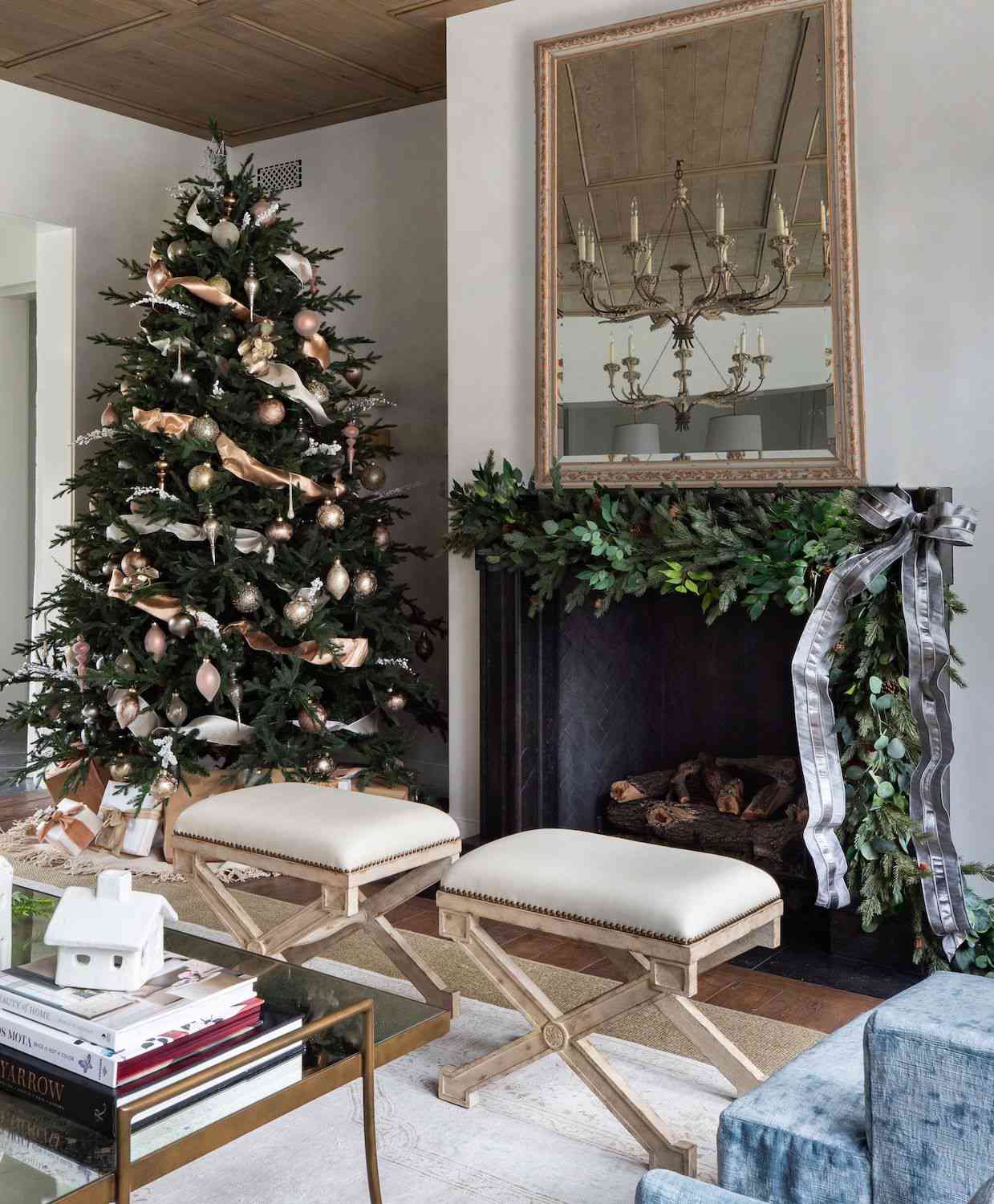 pink and silver christmas tree ideas