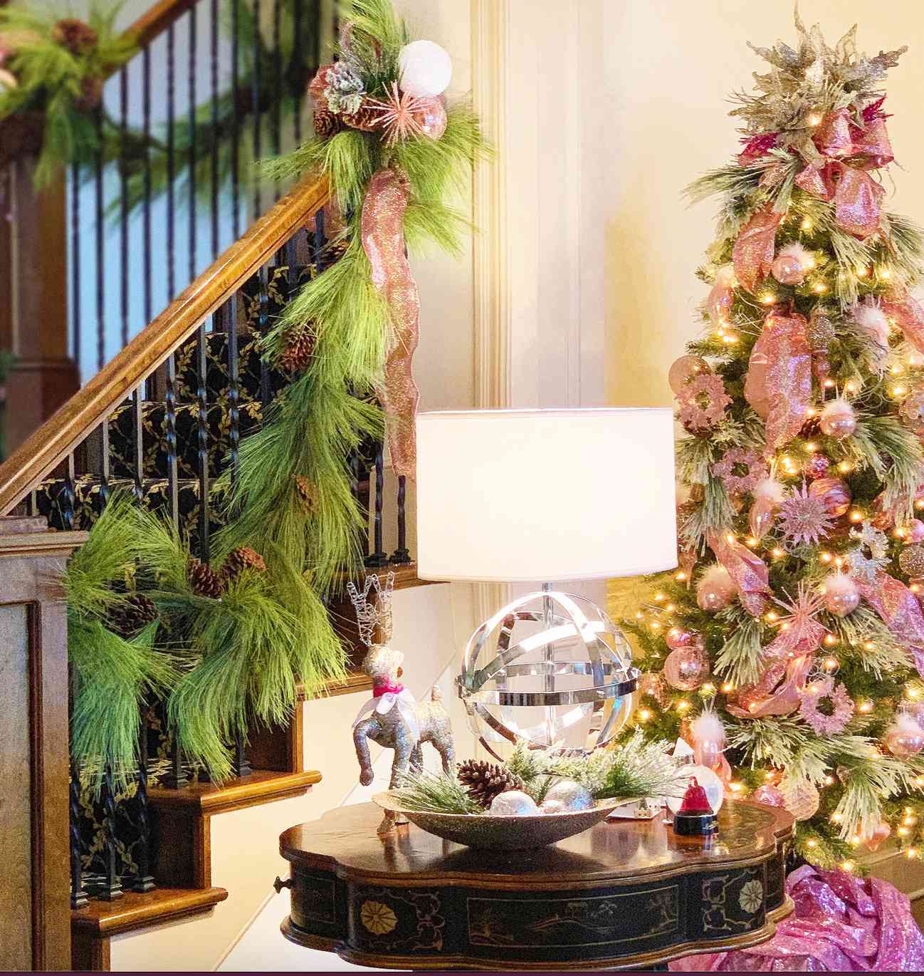 pink christmas tree ideas