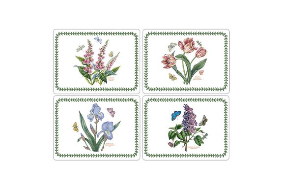 Portmeirion -Set von 4 Botanischen Garten -Tischematen