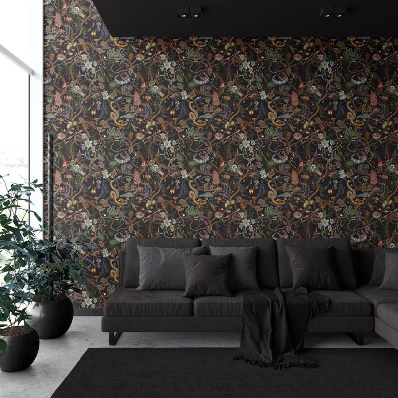 XAWD Glamour Life Tapete an der Wand des Wohnzimmers