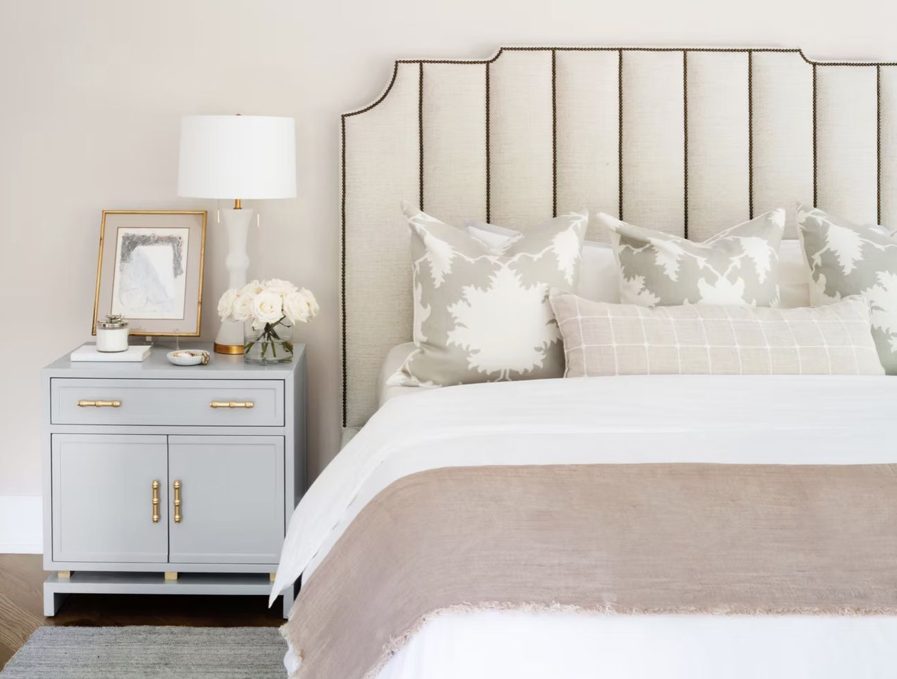 schönes Schlafzimmer mit Textur
