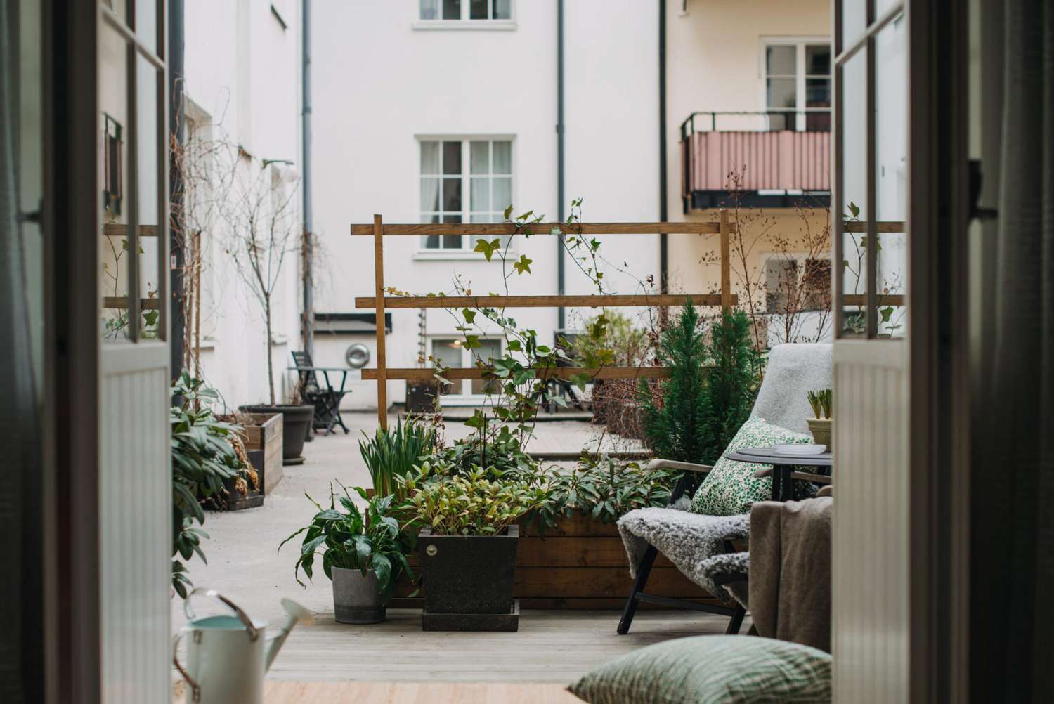 Kleine Terrasse Privatsphäre Ideen