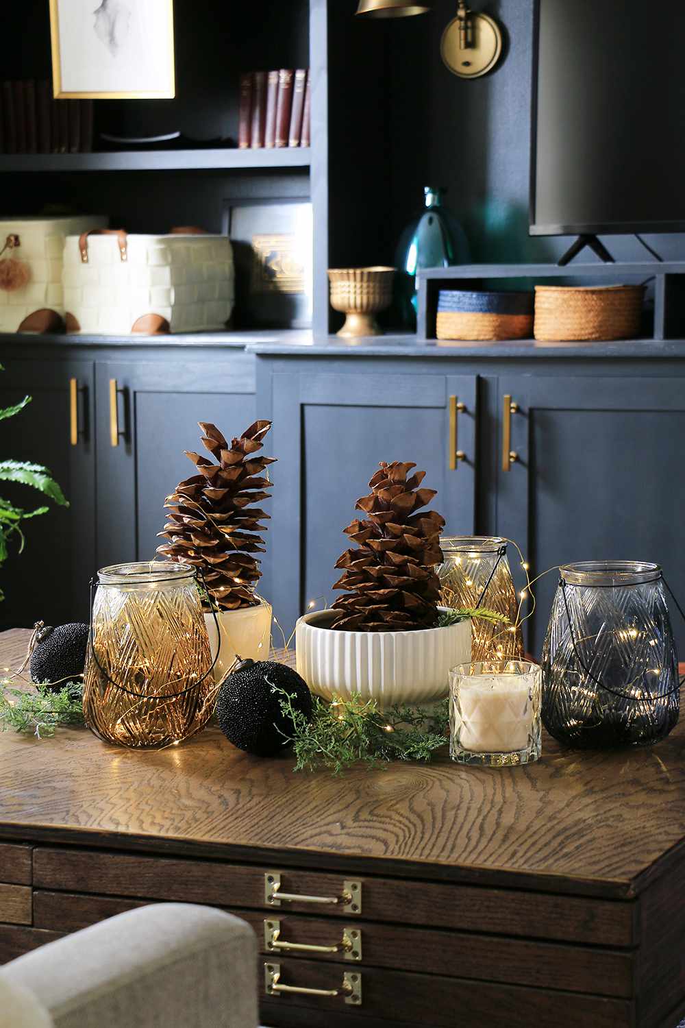 minimalistische Weihnachts -Kaffee -Dekor -Ideen