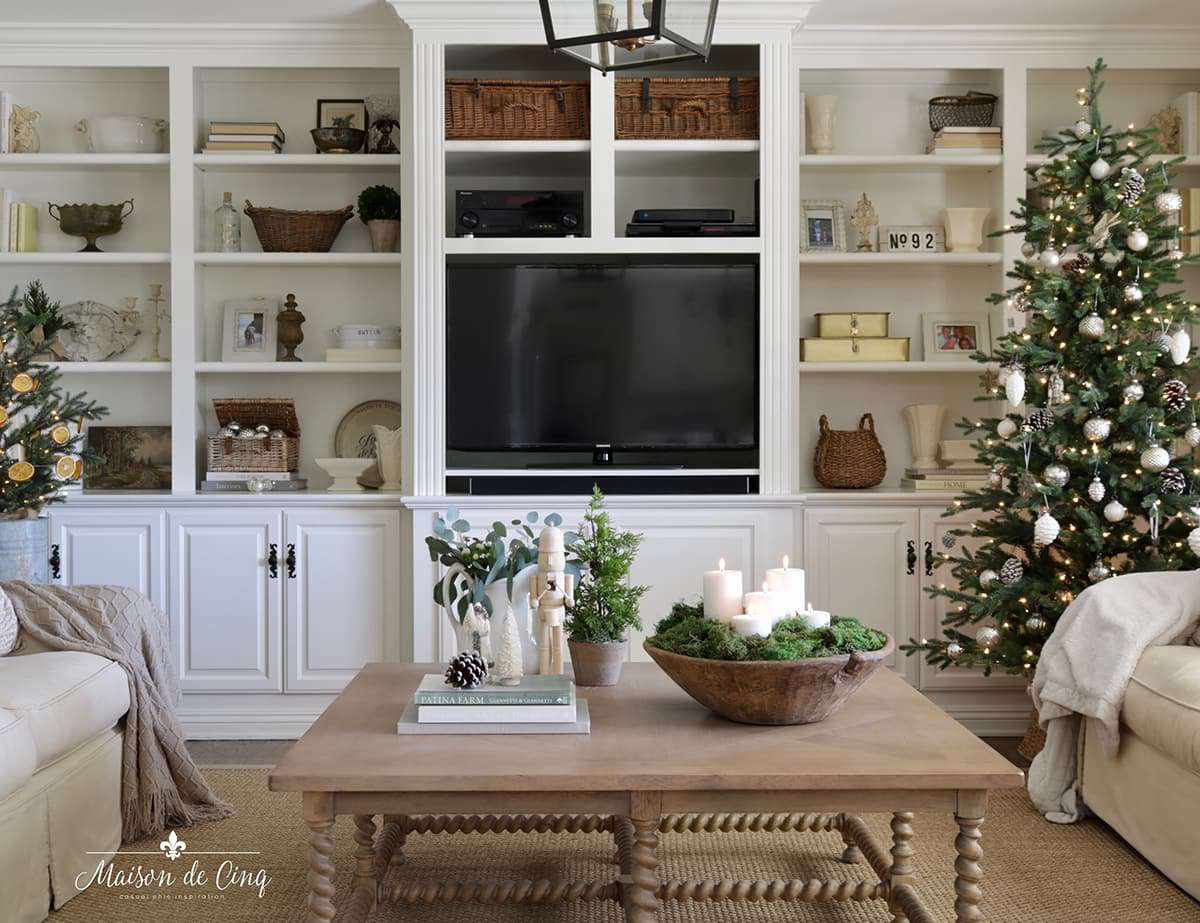 Farmhouse Christmas Couchtisch Dekor