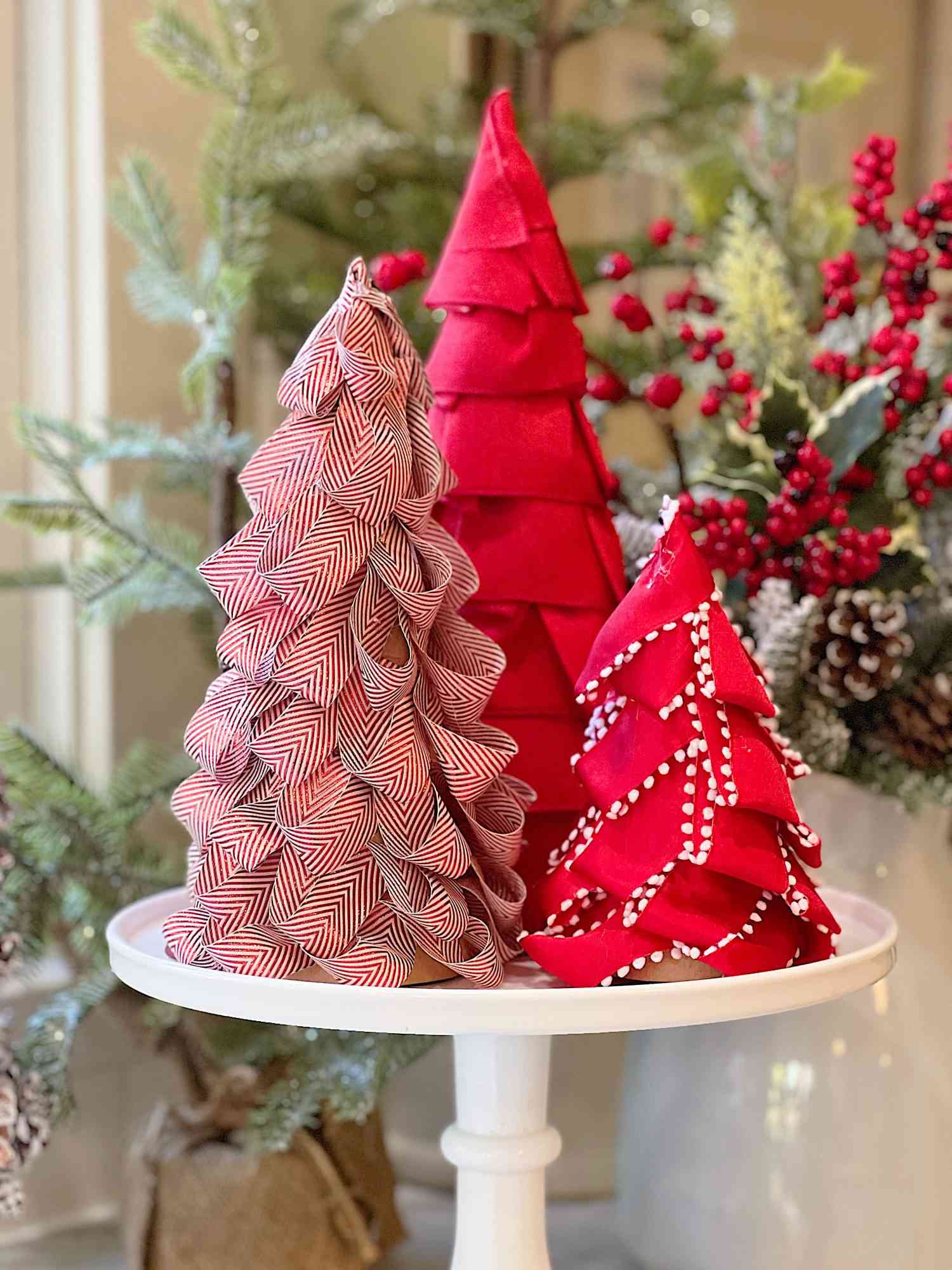 christmas ribbon trees