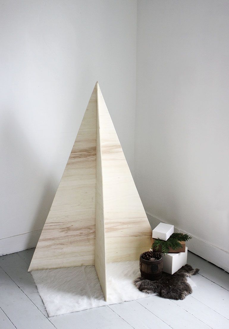 diy plywood christmas tree alternatives