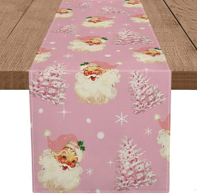 Pink Santa Tischläufer
