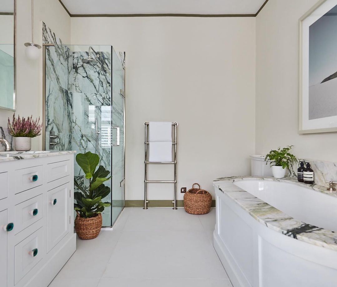 plants in bathroom