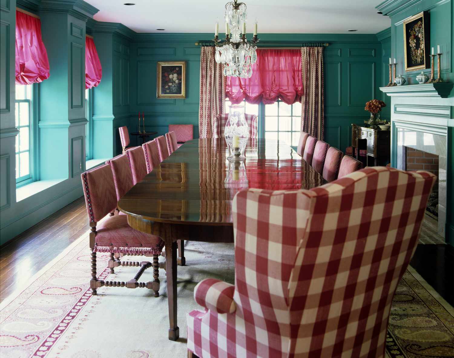 6 Farbkombinationen Designer werden in ihren eigenen Häusern niemals verwenden 2 roter und grünes Esszimmer