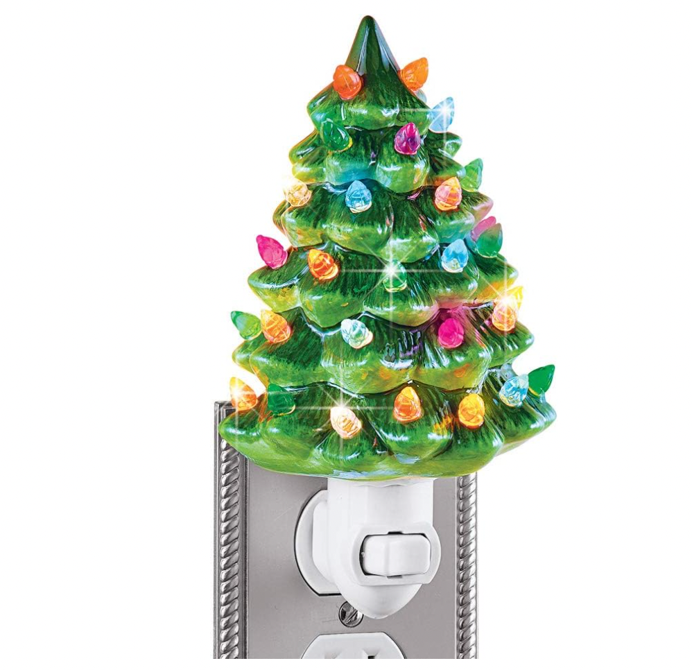 Weihnachtsbaum Retro -Nachtlicht