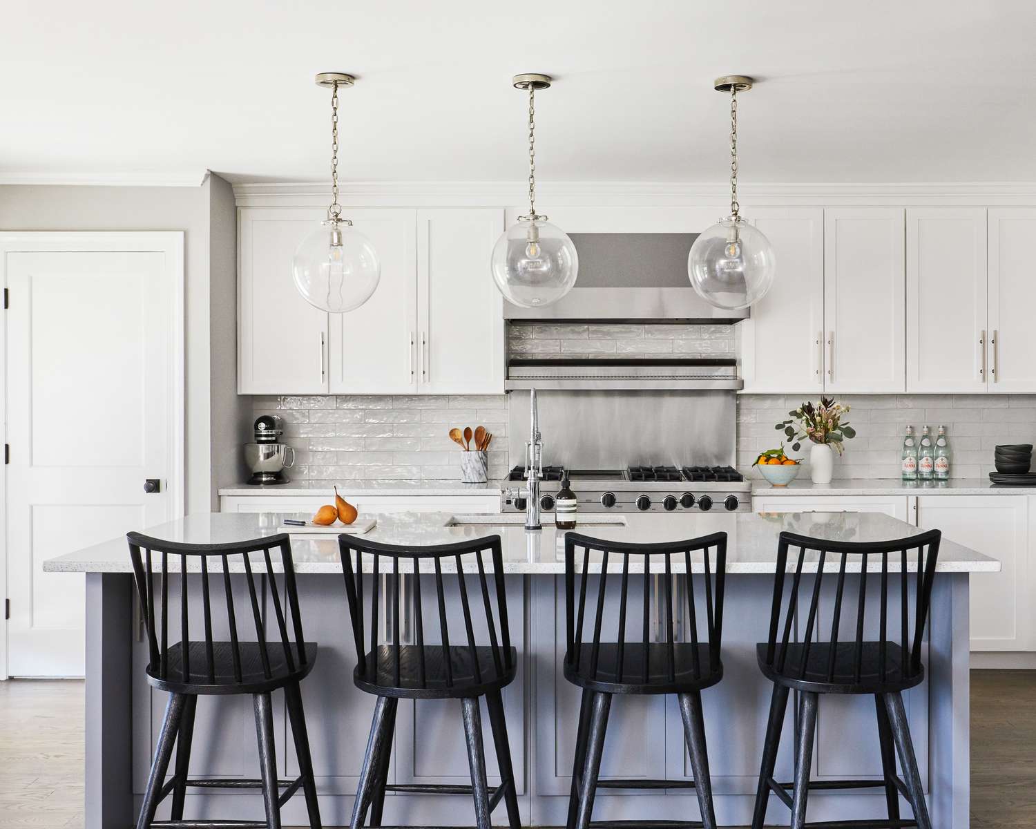 Moderne Hamptons Küche mit Küstendesign