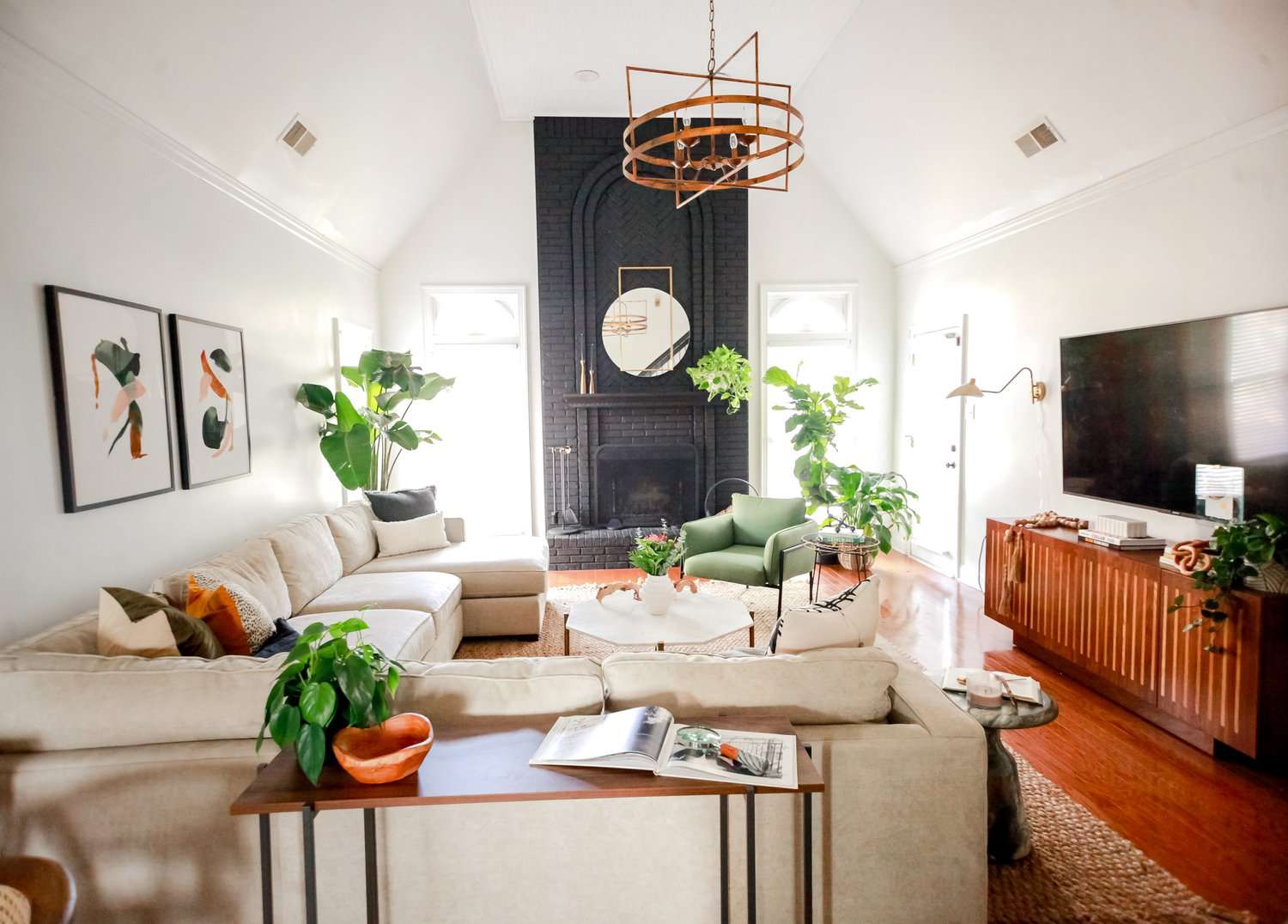 Lange Wohnzimmer Dekorationsideen