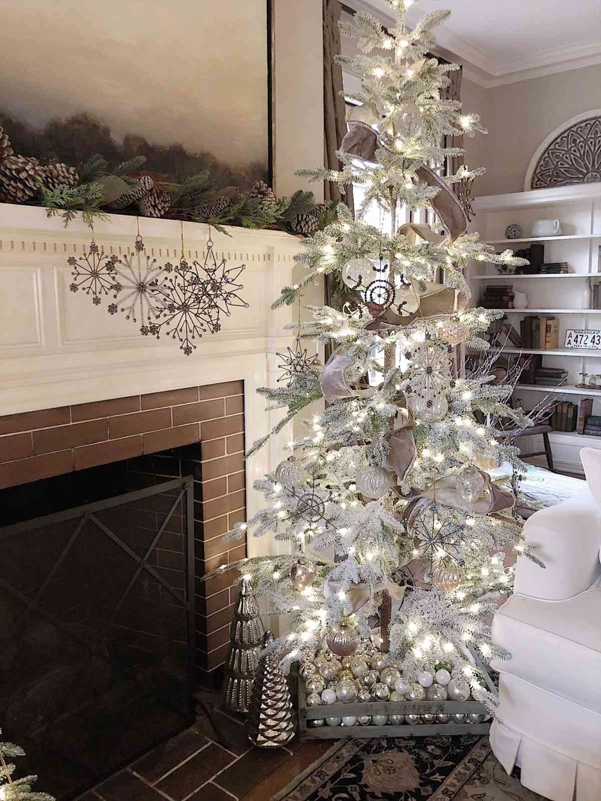 platinum velvet christmas tree ribbon